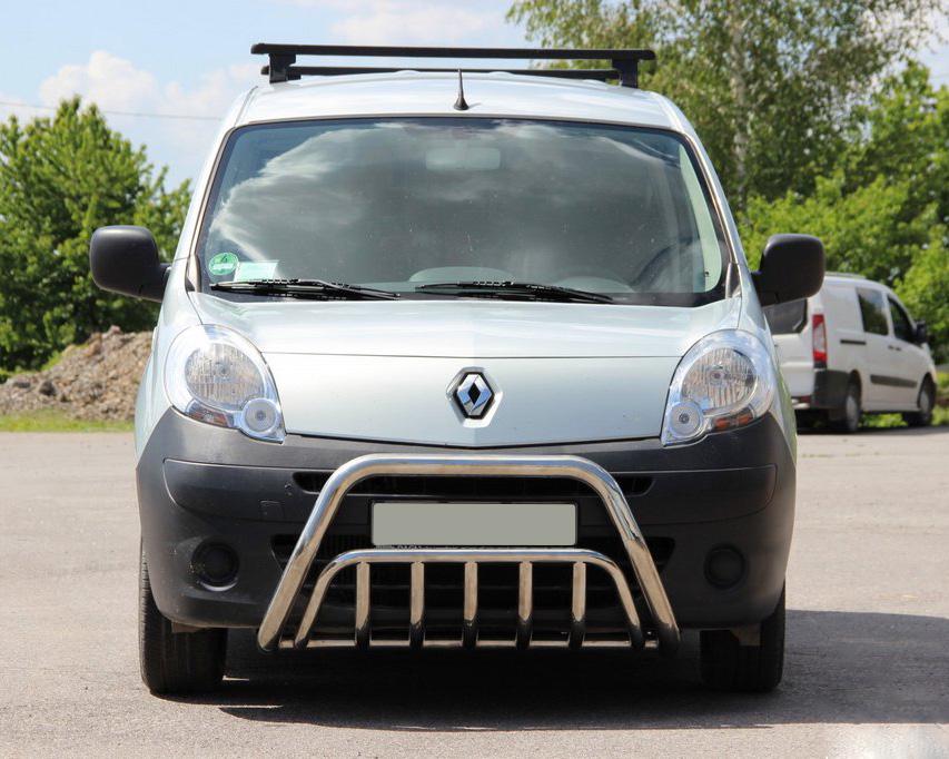 Кенгурятник WT002 CAN для Renault Kangoo 2008-2020 гг. нержавеющая сталь Хром