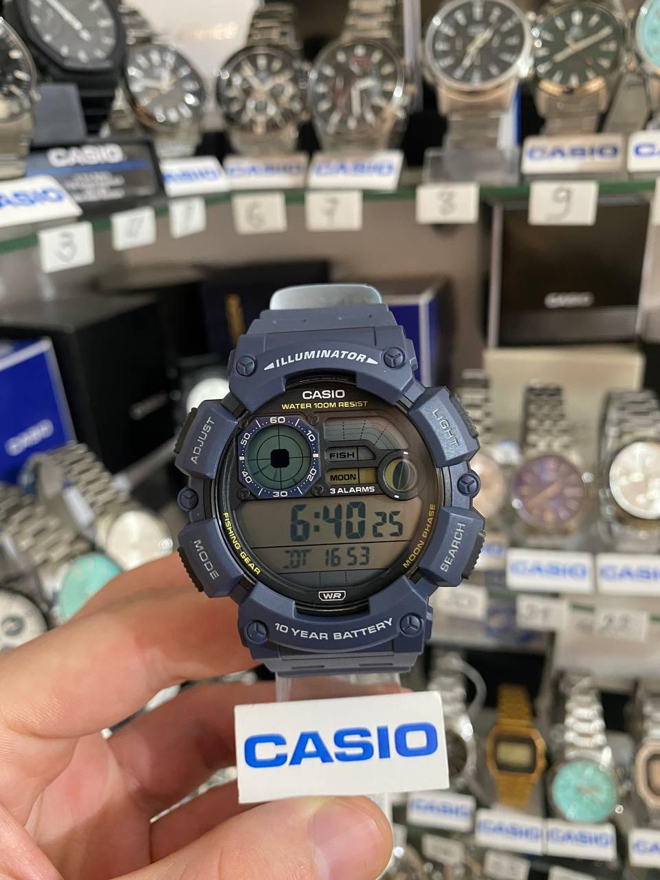Наручний годинник чоловічий Casio WS-1500H-2A можна плавати d 51 мм (2525638752) - фото 6