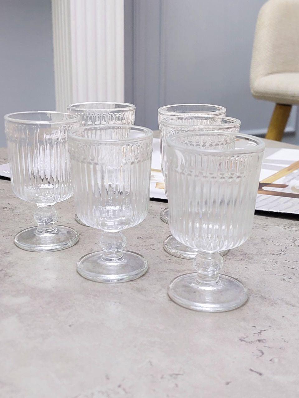 Набор рюмок на ножках Династия 60 мл 6 шт. Прозрачный (102-488) Набор рюмок на ножках Династия 60 мл 6 шт. Прозрачный (102-488)
