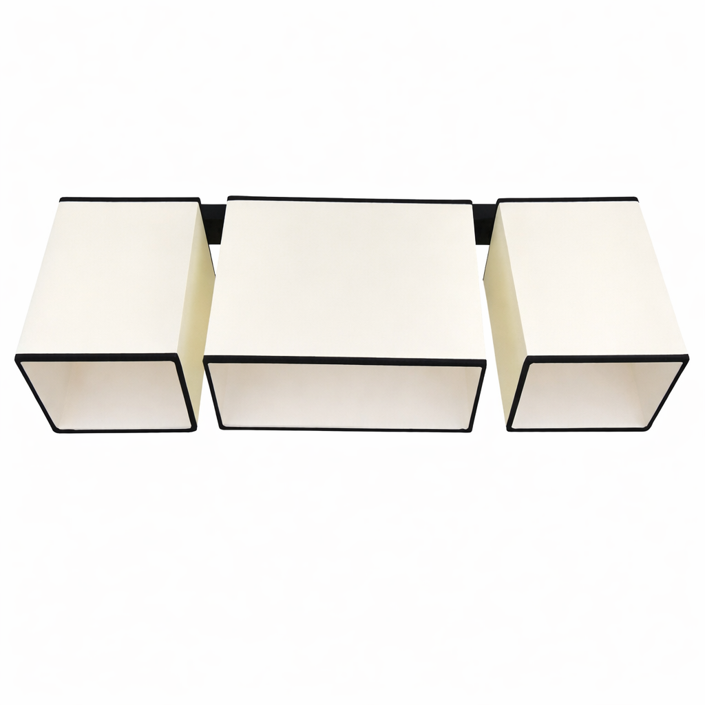 Потолочная люстра Sneha на 3 плафона 65 см под сменную лампочку Кремовый (999338)