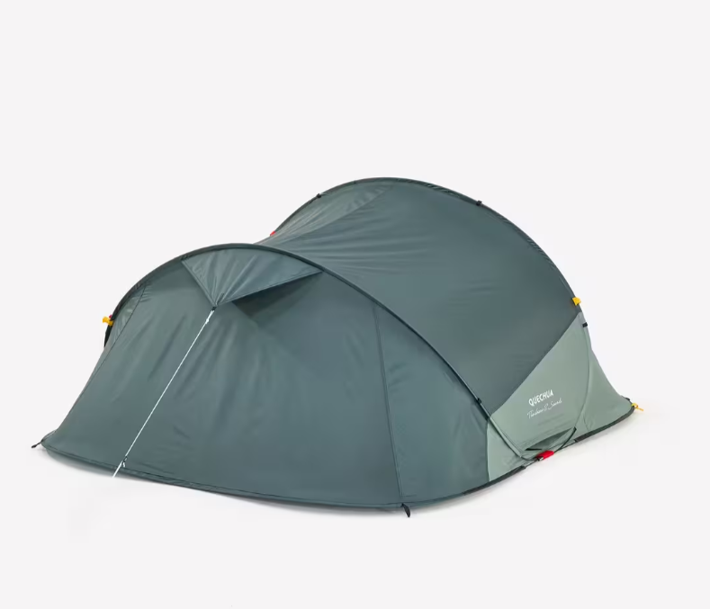 Палатка туристическая Quechua ARPENAZ трехместная/водонепроницаемая/скоросборная Зеленая (2561915189) - фото 8