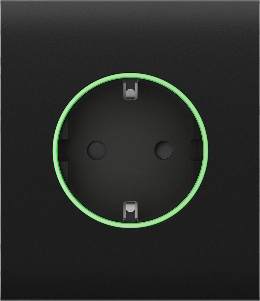 Панель центральная для встроенной розетки Ajax СenterCover Smart Black (17558)