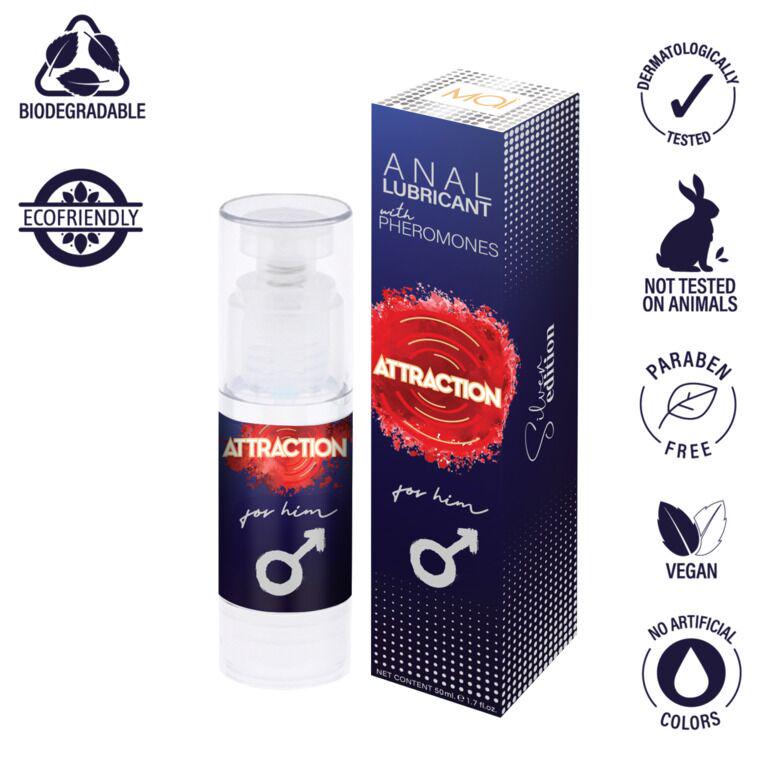 Мастило для анального сексу MAI Attraction Anal for Him на водній основі з феромонами 50 мл - фото 2