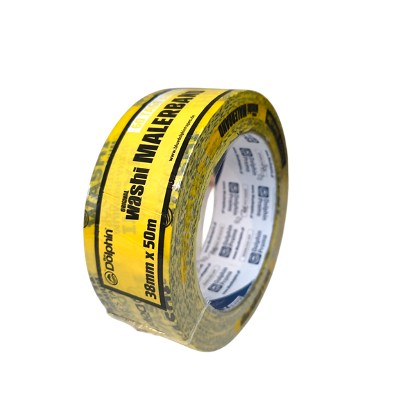Малярна стрічка Washi Blue Dolphin 300-1-03 38 мм х 50 м Жовтий (34070575)