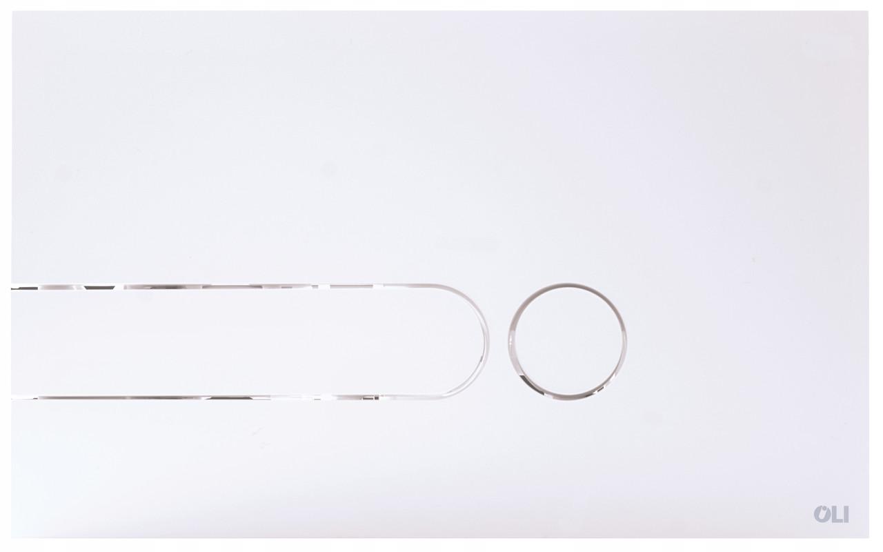 Кнопка для змиву туалету Oli Iplate біла для Kolo Slim