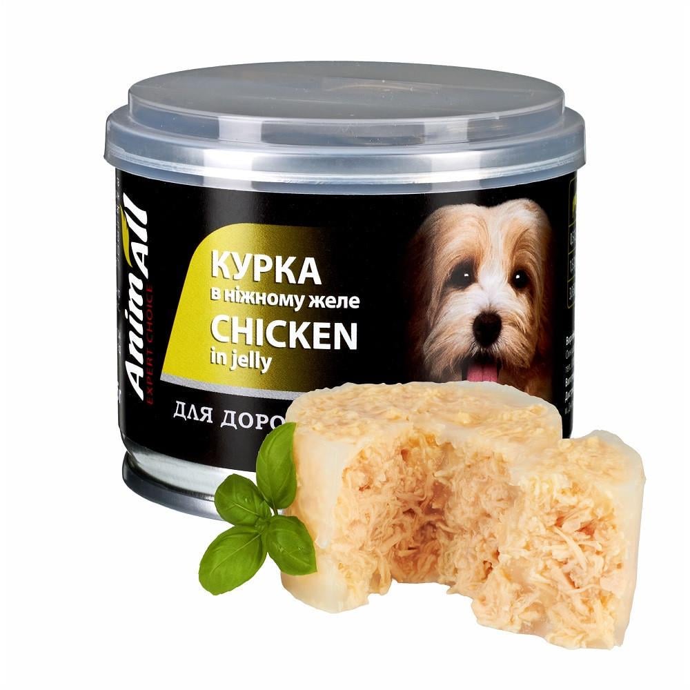 Корм влажный для собак AnimAll курица в нежном желе 195 г (2998381583) Корм влажный для собак AnimAll курица в нежном желе 195 г (2998381583)