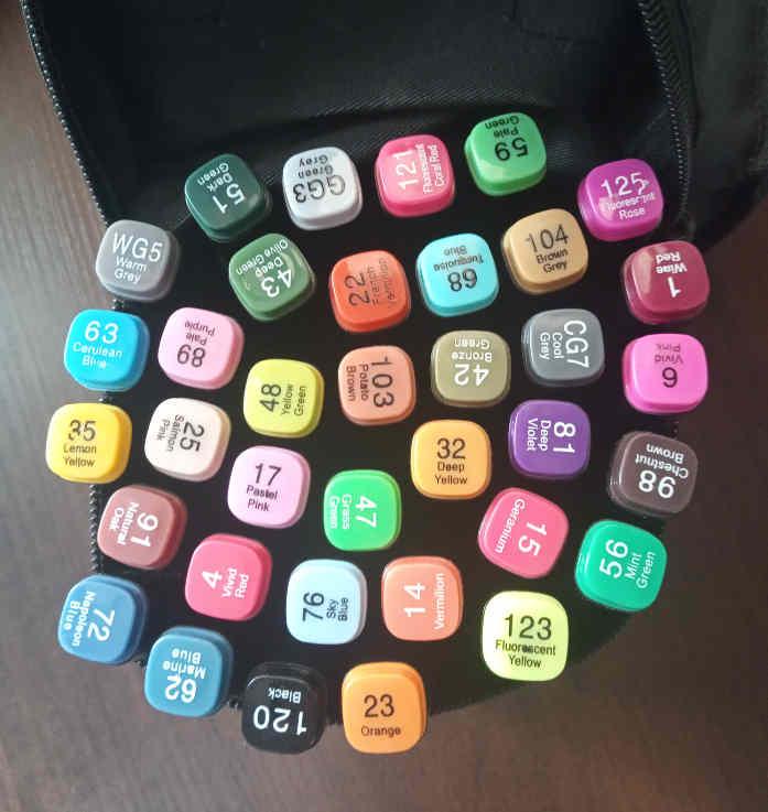 Маркеры двусторонние на спиртовой основе 36 шт. Черный - фото 2 Маркеры двусторонние на спиртовой основе 36 шт. Черный - фото 2