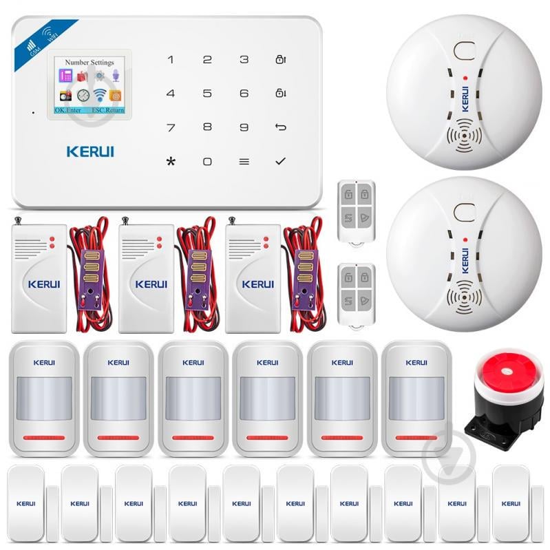Комплект беспроводной GSM сигнализации Kerui W18 WI-FI elite (DFD8D7DF6DFDFV8D)