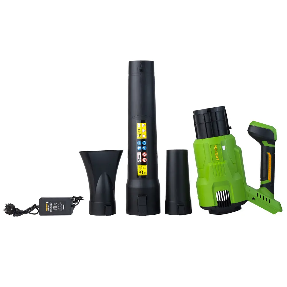 Повітродувка акумуляторна безщіткова ProCraft PB26 без акумулятора та без зарядного пристрою з 2 насадками - фото 17