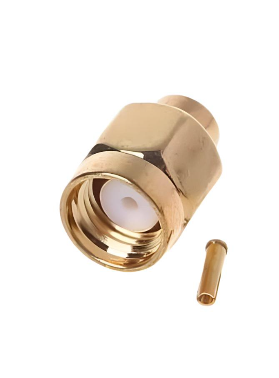 Коннектор для коаксиального кабеля RP-SMA-Male to RG402 под пайку (00-00029693)