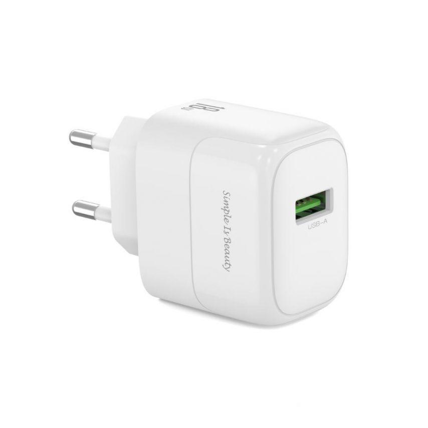 Адаптер Xo L135 1 USB/QC3.0/18 W White - фото 4 Адаптер Xo L135 1 USB/QC3.0/18 W White - фото 4