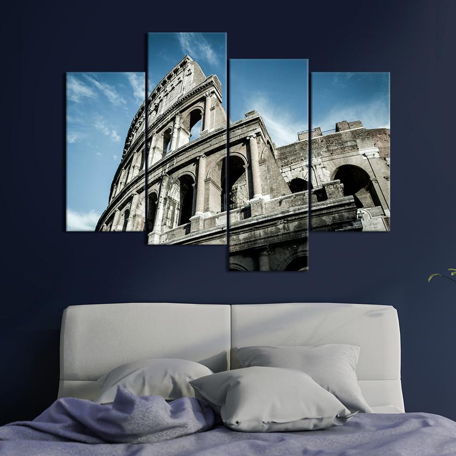 Картина город Восхитительные руины Колизея 89x56 см (A694-4)