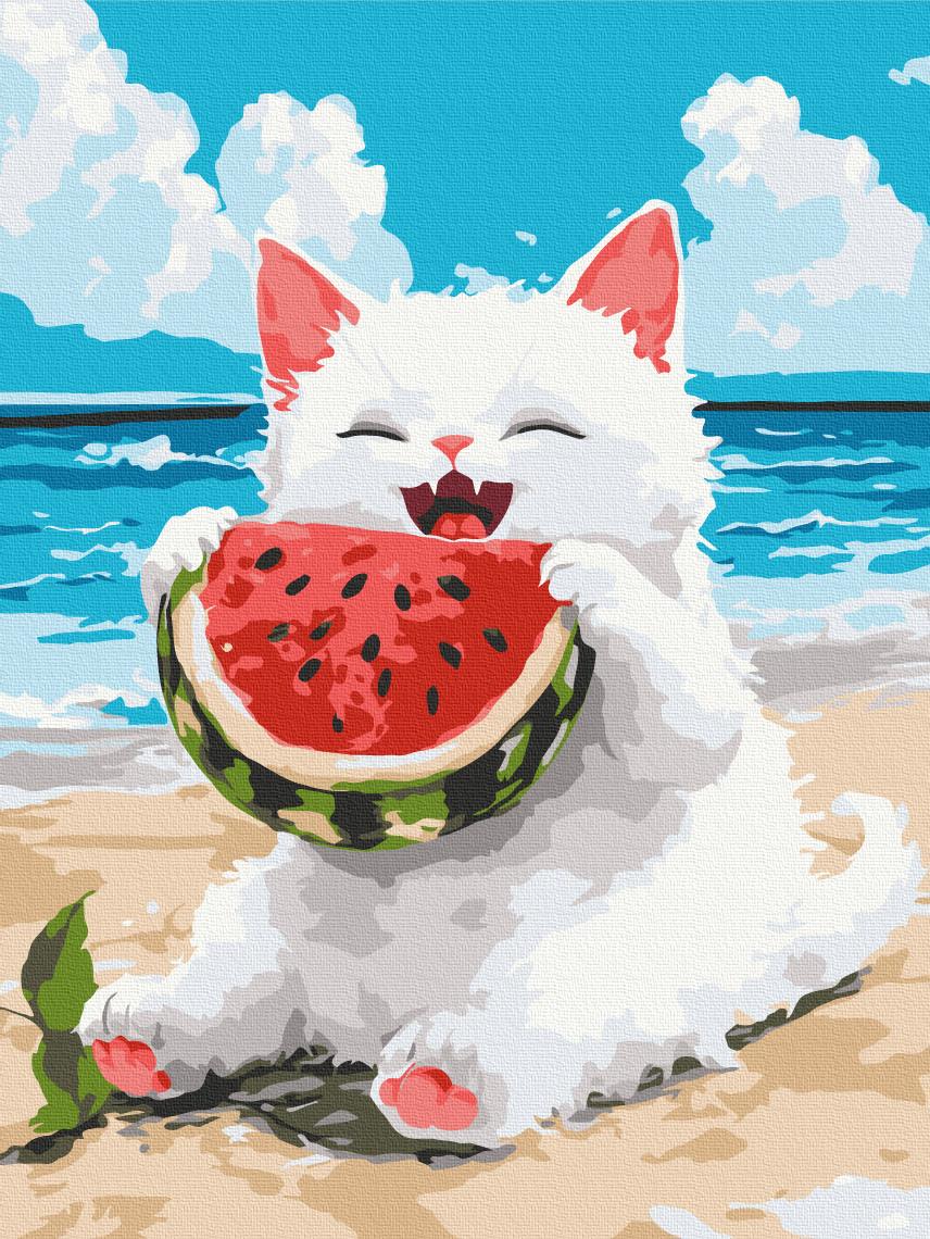 Картина по номерам Brushme Вкусненький арбуз 30x40 см (KBS0189)