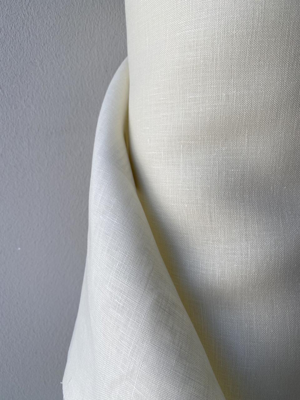 Тканина не пом'якшена LINEN PLUS 100% льон 150 см 1403 Кремовий - фото 3 Тканина не пом'якшена LINEN PLUS 100% льон 150 см 1403 Кремовий - фото 3