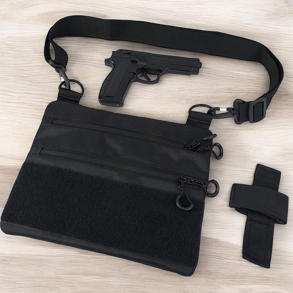 Сумка-кобура мужская 30х24 см Черный (521246) - фото 53 Сумка-кобура мужская 30х24 см Черный (521246) - фото 53