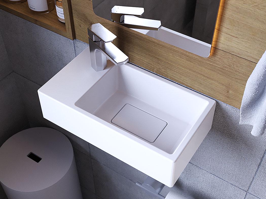 Умывальник подвесной Status Savay L White (727) - фото 10