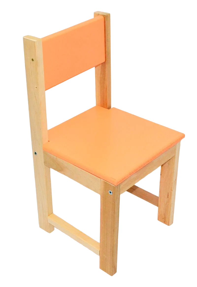 Стульчик детский деревянный Игруша 50 см Оранжевый - фото 1