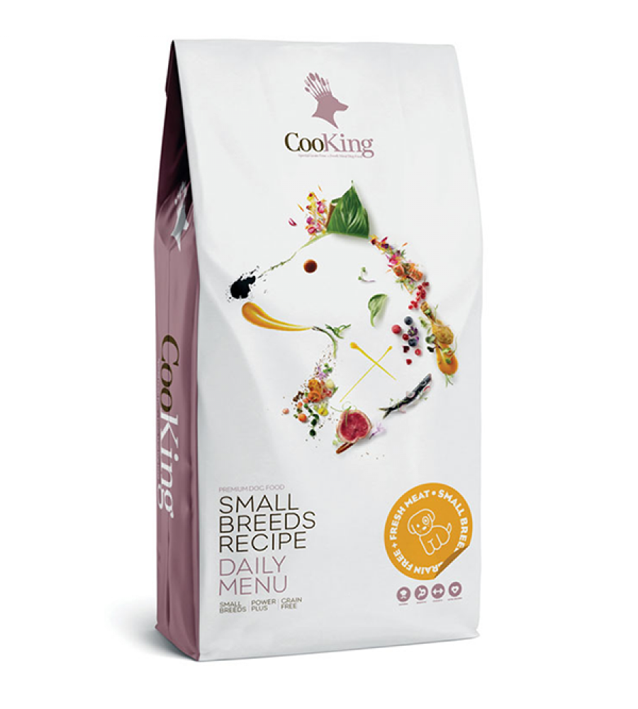 Корм сухой для взрослых собак Cooking Small Breeds Recipe мелких пород полнорационный со свежим мясом 8 кг (BP8436022860407)