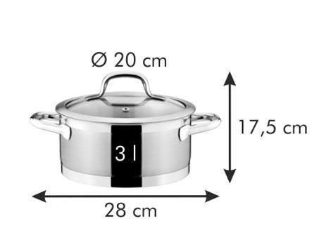 Каструля Tescoma President з кришкою 20 см 3 л (780243) - фото 2