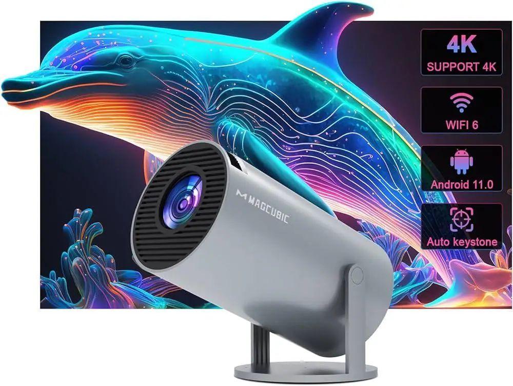 Проектор Magcubic HY300 Pro Grey 4K (2423964331) - фото 5 Проектор Magcubic HY300 Pro Grey 4K (2423964331) - фото 5