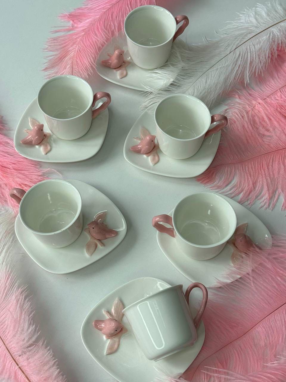 Сервиз чайный Пинк на 6 персон 125 мл (170624) Сервиз чайный Пинк на 6 персон 125 мл (170624)