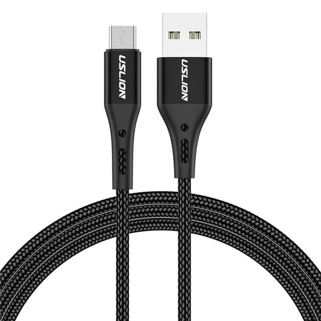 Кабель Uslion Micro-USB для быстрой зарядки 2 м Черный (1900969428)