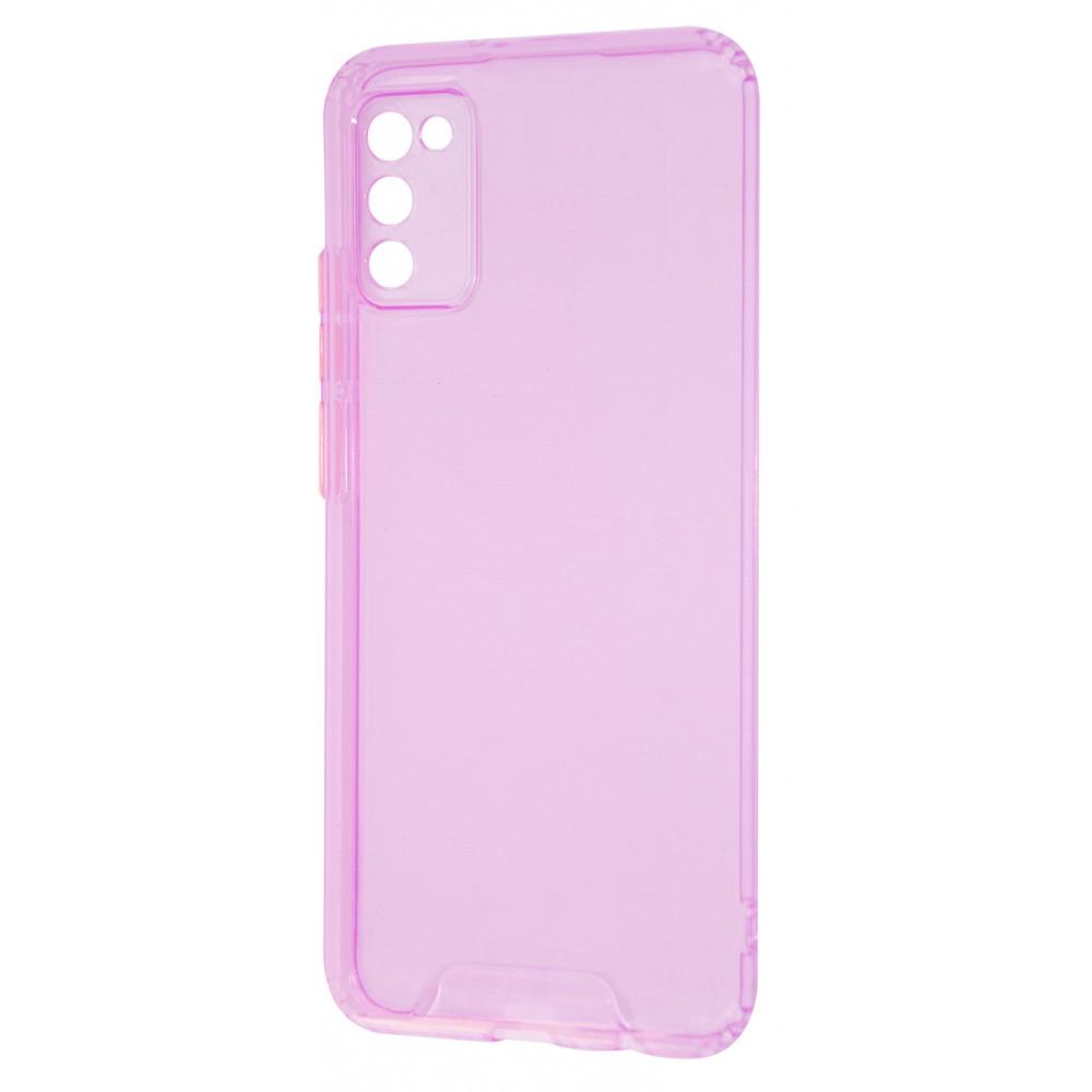 Чехол прозрачный Acid Color Case Samsung Galaxy A02 (A022F) purple