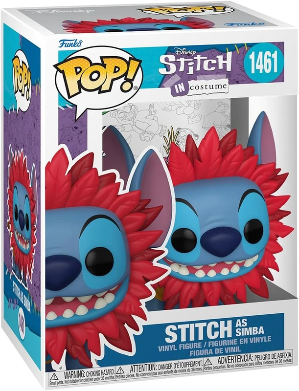 Фігурка Funko POP Disney 1461 Stitch in Costume Stitch as Simba Стіч у костюмі Сімби