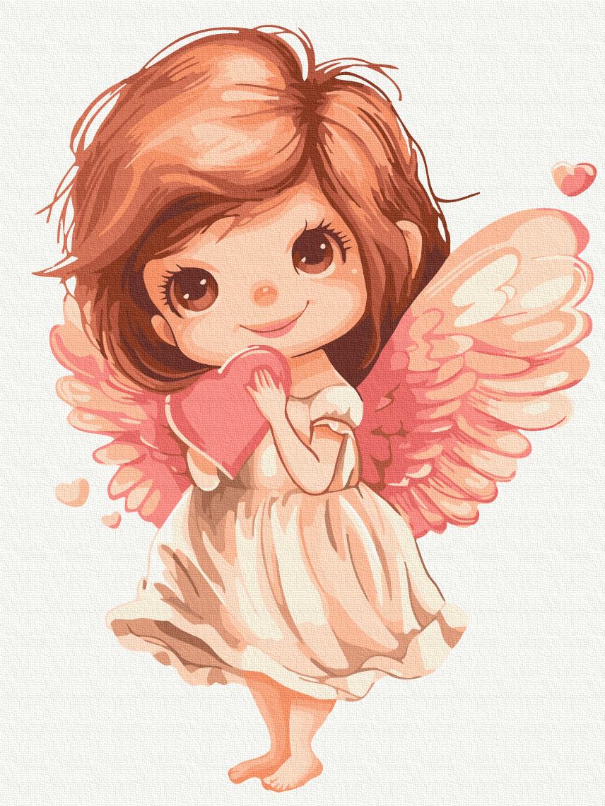 Картина по номерам Brushme Нежный ангелочек 30x40 см (KBS0160)