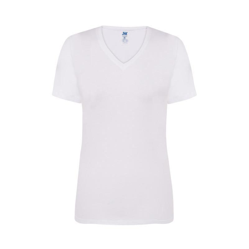 Футболка JHK LADY COMFORT V-NECK S Белый (WH) Футболка JHK LADY COMFORT V-NECK S Белый (WH)