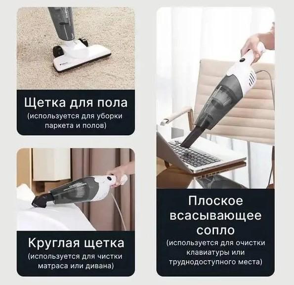 Пилосос компактний вакуумний RAF R.8673 ручний з контейнером Білий (13059350) - фото 5 Пилосос компактний вакуумний RAF R.8673 ручний з контейнером Білий (13059350) - фото 5