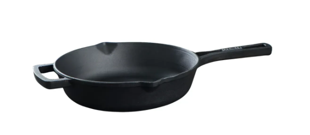 Сковорода-жаровня чугунная Brizoll monolith с литой ручкой та скляной крышкой 260х60 мм (M2660P-6) - фото 3