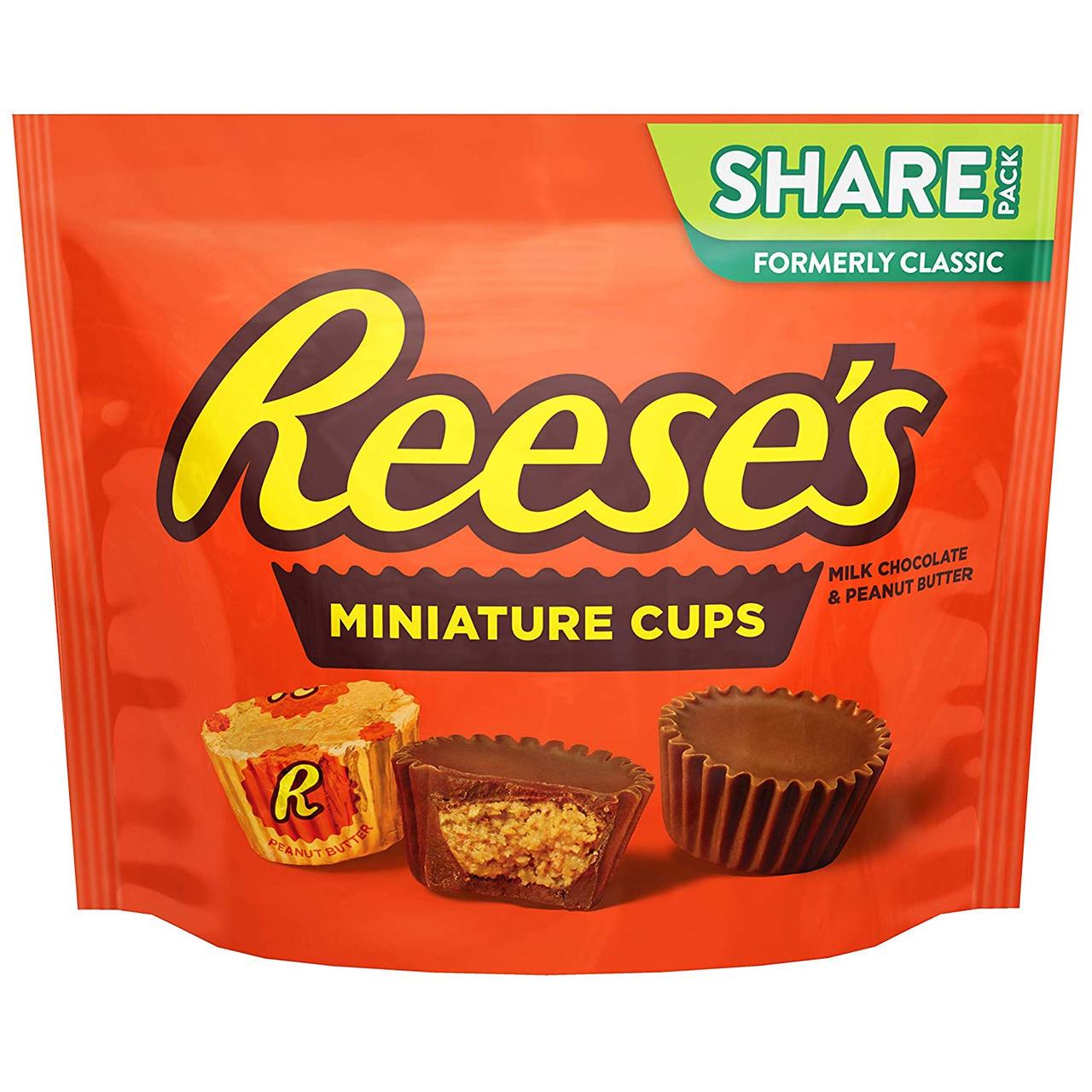 Шоколад з арахісової пастою Reese's miniature cups 297 г (1124372054)