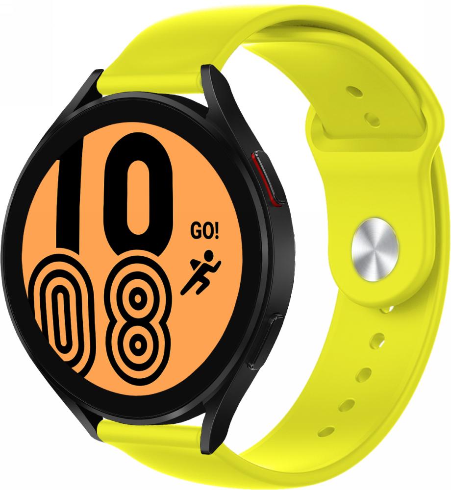 Ремешок Base для Galaxy Watch 4 44 мм Yellow (23072) - фото 1 Ремешок Base для Galaxy Watch 4 44 мм Yellow (23072) - фото 1