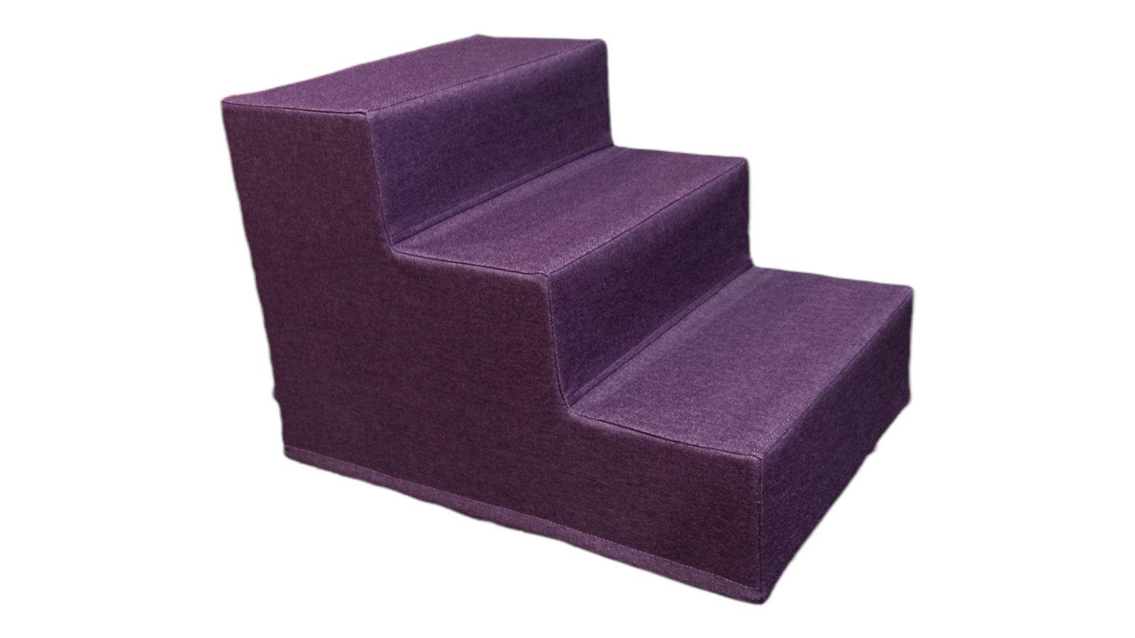 Сходинки для собак 36х35х50 см тканина Рогожка Фіолетовый - фото 1 Сходинки для собак 36х35х50 см тканина Рогожка Фіолетовый - фото 1