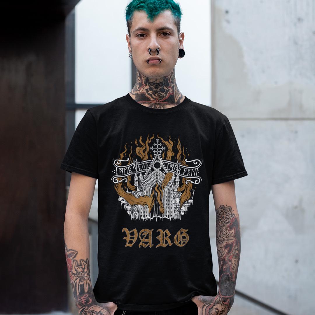 Футболка унисекс Varg Immer Treu L Черный (00000009456)