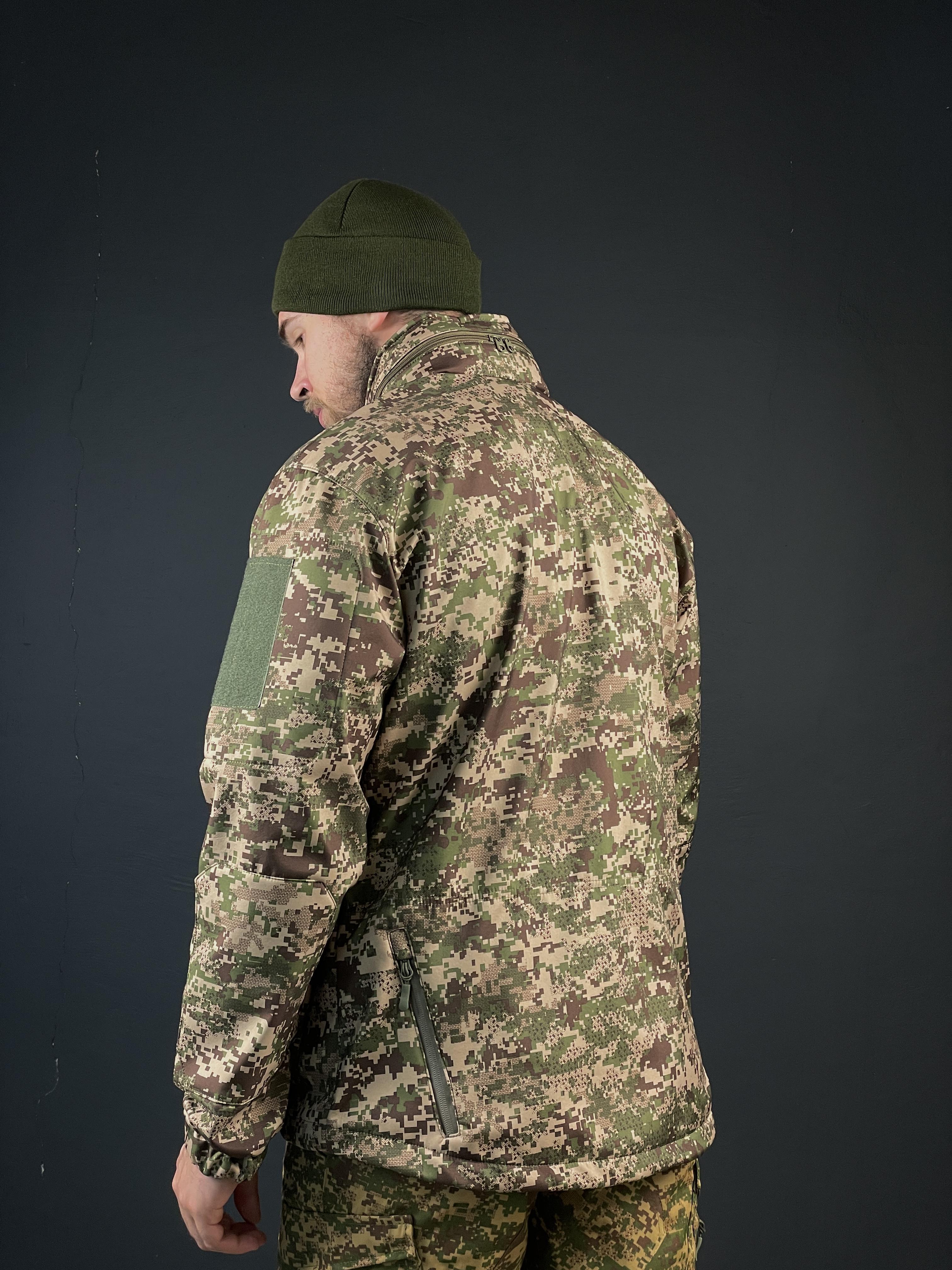 Військова куртка COOPERR Soft Shell III з прихованим капюшоном XL Хижак (KUR-10.2.XL) - фото 2 Військова куртка COOPERR Soft Shell III з прихованим капюшоном XL Хижак (KUR-10.2.XL) - фото 2