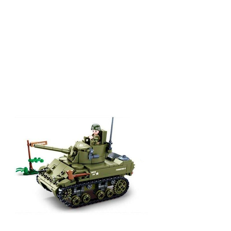Конструктор Sluban Танк М5 Стюарт (M38-B0856)