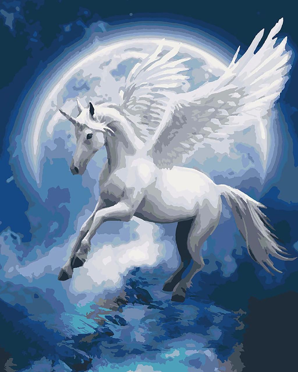 Картина по номерам ТМ Идейка Созвездие единорога 40х50 см (KHO4022)