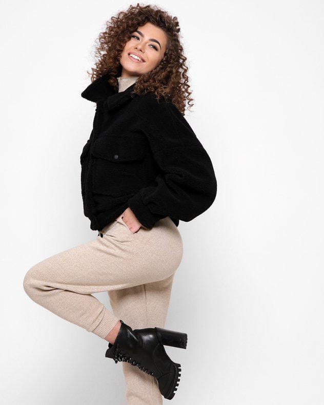 Куртка из овчины X-Woyz LS-8888-8 р. 44 Черный - фото 2 Куртка из овчины X-Woyz LS-8888-8 р. 44 Черный - фото 2