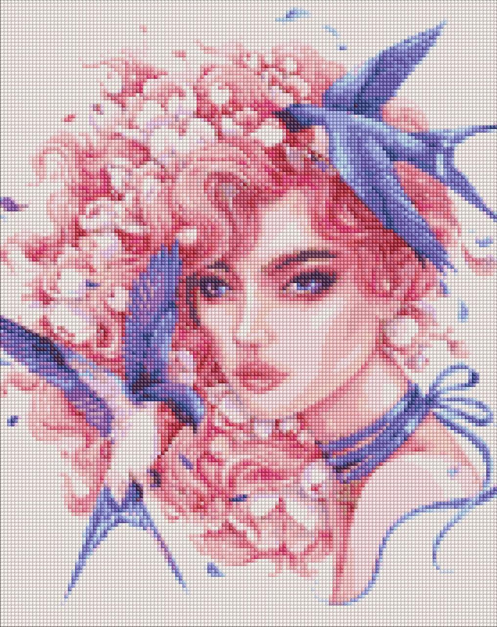 Алмазна мозаїка Ідейка Мелодійна на полотні з підрамником 40х50 см (AMO7264)