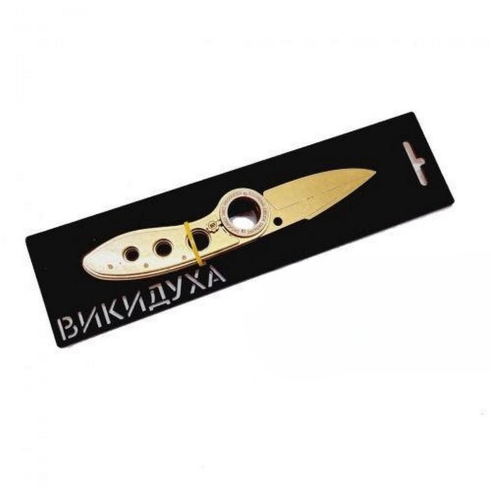 Ніж дерев'яний сувенірний Викидуха Фліп Gold (RLT37174)