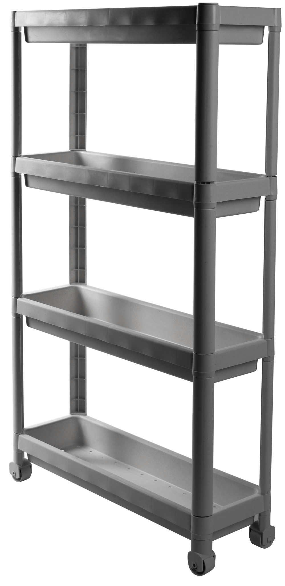 Етажерка Violet House 6014 Long Shelf 4 полиці 54х18х91 см Grey (31925836)