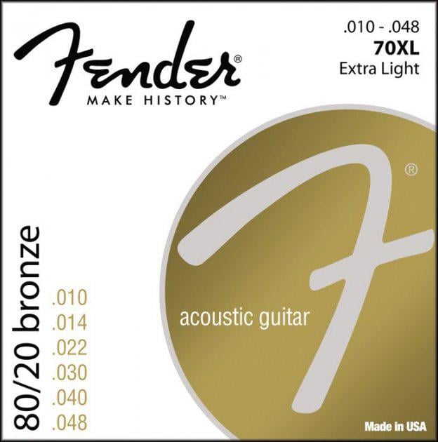 Струны для акустической гитары Fender 70ХL 10-48 - фото 2