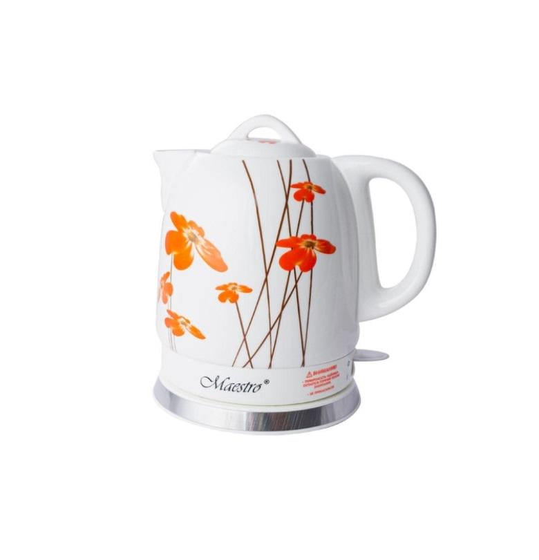 Электрочайник Maestro Red Flowers 1,5 л 1200 Вт Электрочайник Maestro Red Flowers 1,5 л 1200 Вт