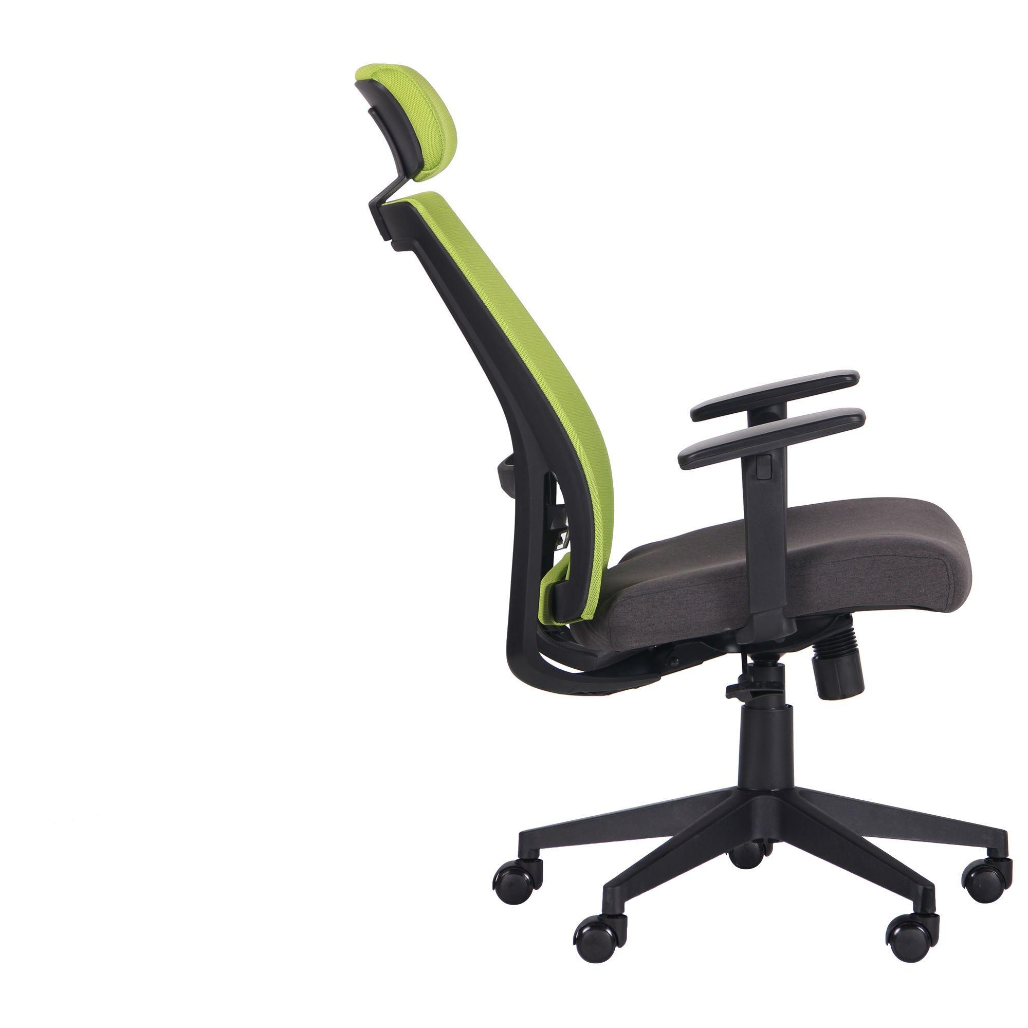 Кресло компьютерное AMF Holding Scrum 1180+100х640х630 Черный/лайм - фото 7