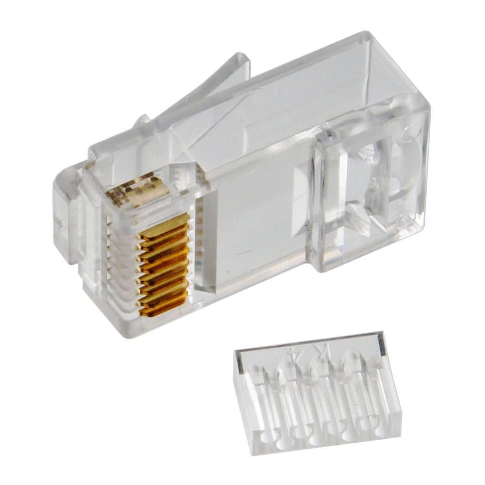 Конектор Merlion RJ-45 8P8C UTP Cat-6 подвійний 50 шт. (40825)