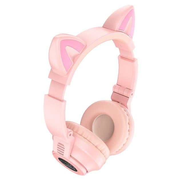 Наушники Borofone BO18-1 Cat ear Розовый (20708509)