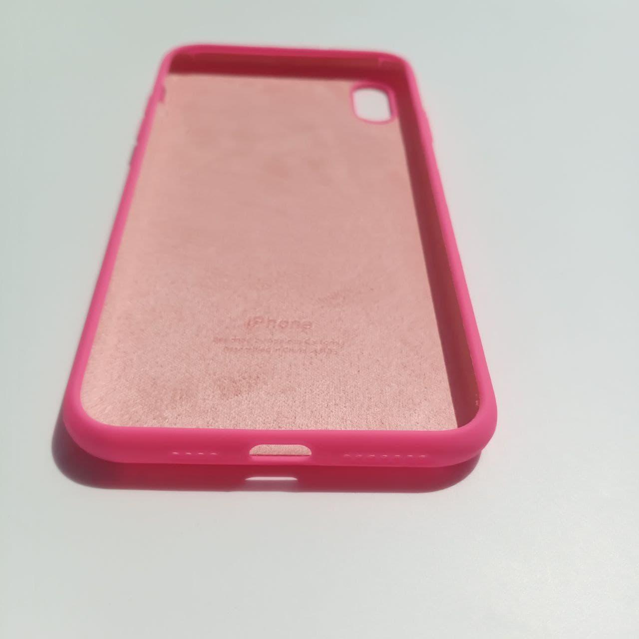 Чехол Silicone Case для Apple iPhone XS Max Neon Pink - фото 3