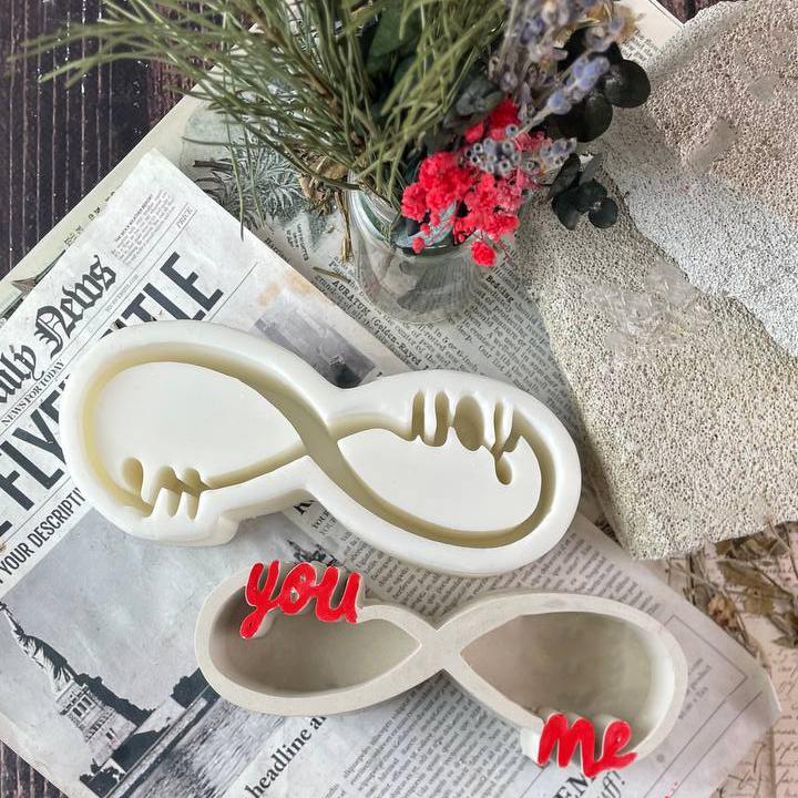 Форма для виготовлення свічок силіконова Нескінченність кохання (1653)